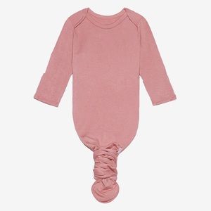 Posh peanut knotted gown dusty rose